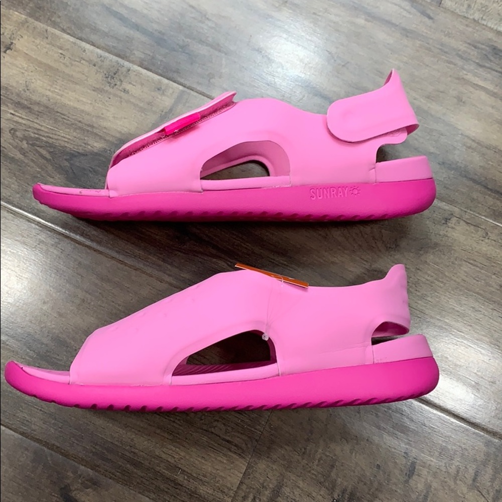 NIKE SUNRAY ADJUST 5 (GS/PS) Psychic Pink/Laser - Picture 4 of 16